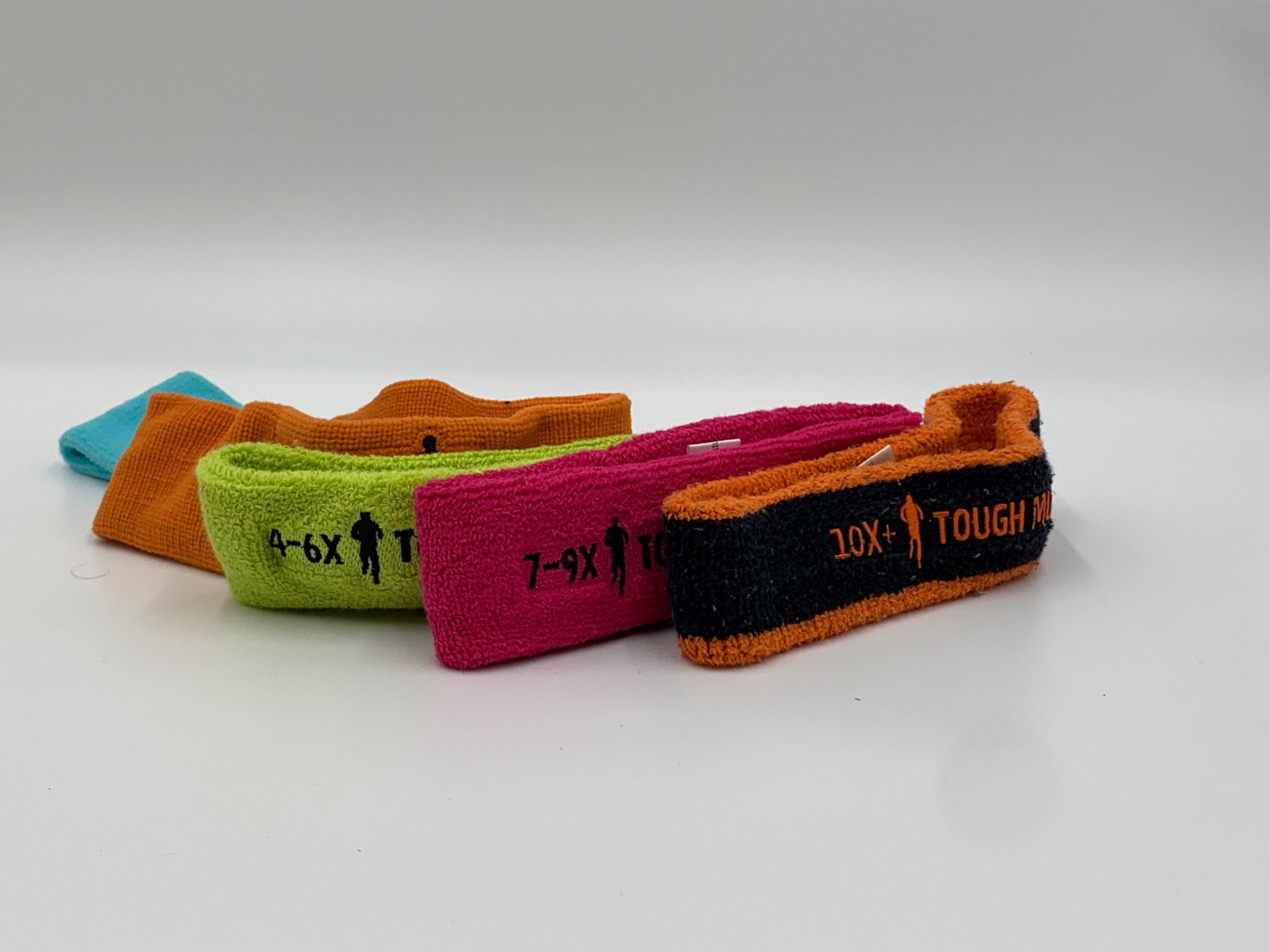 Colorful Tough Mudder headbands